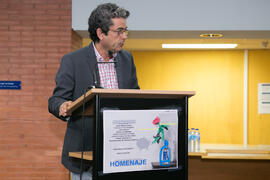Intervención de José Antonio Mesa Toré. Homenaje a Pablo García Baena y Antonio Garrido. Biblioteca General. Octubre de 2018
