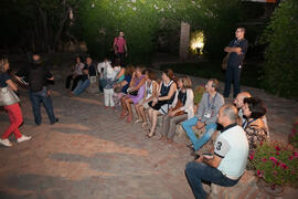 Visita nocturna tematizada a la Alcazaba. Olimpiada Española de Economía, Fase Nacional. Alcazaba de Málaga. Junio de 2015