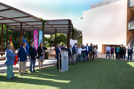 Inauguración de la primera "Isla y Senda Verde" de la Universidad de Málaga. Facultad de Ciencias de la Comunicación y Turismo. Octubre de 2019