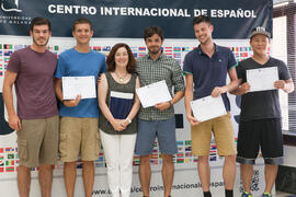 Graduación del alumnado del CIE de la Universidad de Málaga. Centro Internacional de Español. Julio de 2015