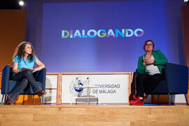 "Dialogando" con Clara Grima. Escuela de Ingenierías Industriales de la Universidad de Málaga. Mayo de 2024