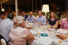 Cena homenaje al profesorado y PAS jubilado de la Facultad de Económicas. Hotel AC Málaga Palacio. Septiembre de 2014