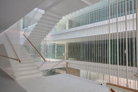 Interiores de la nueva Facultad de Psicología. Campus de Teatinos. Mayo de 2021