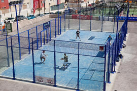 Partido de pádel. Fases Finales de los Campeonatos de España Universitarios. Antequera. Abril de 2012