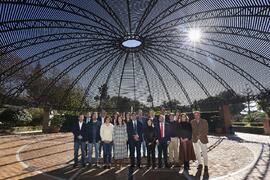 Equipo de Dirección de la Universidad de Málaga. Jardín Botánico. Enero de 2023
