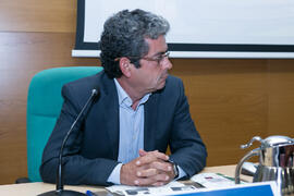 José Antonio Mesa Toré. Acto de apertura del curso "La ciudad como arquetipo. Literatura, historia y arte. Europa y América". Edificio del Rectorado. Septiembre de 2018