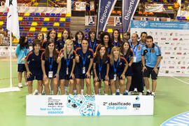 Medalla de plata para España. Acto de clausura y entrega de medallas. 14º Campeonato del Mundo Universitario de Fútbol Sala 2014 (FUTSAL). Antequera. Julio de 2014