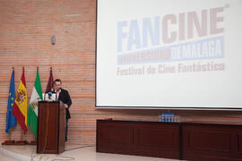 Presentación de spots en el 3º Campus Audiovisual de la Universidad de Málaga: Creatividad Publicitaria. Facultad de Ciencias de la Comunicación. Octubre de 2009