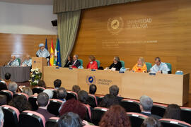 Discurso de "laudatio". Investidura de Miguel Sáenz Sagaseta y Brian Harris como Doctores "Honoris Causa" por la Facultad de Filosofía y Letras de la Universidad de Málaga. Edificio del Rectorado. Febrero de 2020