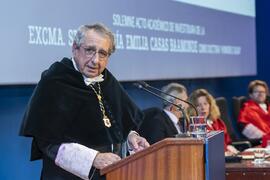 José Ángel Narváez. Investidura de Emilia Casas Baamonde como Doctora "Honoris Causa" por la Facultad de Derecho de la Universidad de Málaga. Paraninfo. Noviembre de 2022