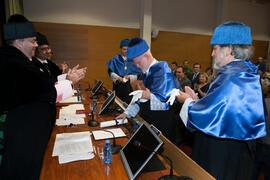 Investidura como Doctor "Honoris Causa" de Antonio Luque por la Facultad de Ciencias de la Universidad de Málaga. Edificio del Rectorado. Octubre de 2016