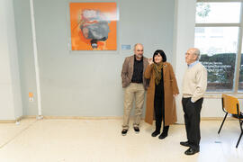 Presentación de la obra "Desconexión", de Carlos Barceló, donada a la Facultad de Económicas. Facultad de Ciencias Económicas y Empresariales. Marzo de 2020