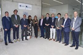 Foto de grupo. Inauguración la nueva Facultad de Psicología y Logopedia de la Universidad de Málaga. Campus de Teatinos. Octubre de 2022