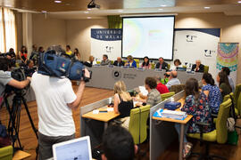 Presentación de la XIV edición de los Cursos de Verano de la Universidad de Málaga. Rectorado. Mayo 2015