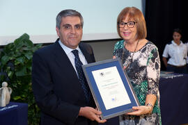 Entrega de distinciones en la gala del deporte de la Universidad de Málaga. Mayo de 2014