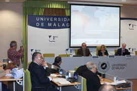 Ceremonia de apertura. X Pleno del Consejo Universitario Iberoamericano (CUIB) de la Universidad de Málaga. Rectorado. Marzo de 2012