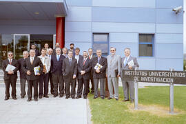 Reunión del Consejo Social de la Universidad de Málaga en el Parque Tecnológico de Andalucía. Marzo de 2001