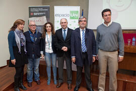Foto de grupo. II Jornadas Uniworking: Emprendimiento, Creatividad e Innovación. Facultad de Ciencias Económicas y Empresariales. Diciembre de 2014