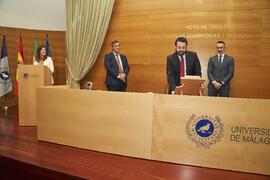 Toma de posesión de Daniel Navas Carrillo como nuevo Vicerrector Adjunto de Posgrado y Enseñanzas Propias de la Universidad de Málaga. Edificio del Rectorado. Abril de 2024