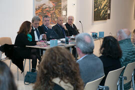 Mesa redonda. Exposición "Paisajes Andaluces" de Eugenio Chicano. Museo del Patrimonio Municipal. Febrero de 2017