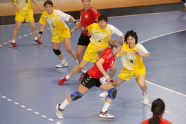 Partido Japón - República Checa. Categoría femenina. Campeonato del Mundo Universitario de Balonmano. Antequera. Julio de 2016