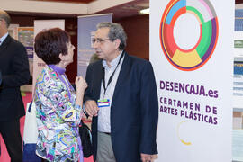 Isabel Jiménez y José Ángel Narváez. Jornadas de Puertas Abiertas de la Universidad de Málaga. Complejo Polideportivo Universitario. Abril de 2016