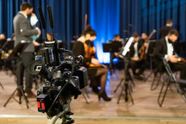 Concierto de Bandas Sonoras de la 30 edición de Fancine de la Universidad de Málaga. Auditorio de la Escuela Técnica de Ingeniería de Telecomunicaciones e Informática. Noviembre de 2020