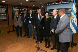 Inauguración de la exposición "La Rosaleda en 75 imágenes". Complejo Polideportivo Universitario. Marzo de 2017
