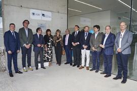 Foto de grupo. Inauguración la nueva Facultad de Psicología y Logopedia de la Universidad de Málaga. Campus de Teatinos. Octubre de 2022