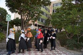 Cortejo académico. Imposición de la Medalla de Oro de la Universidad de Málaga a Junta de Andalucía, Diputación Provincial de Málaga y Ayuntamiento de la capital. Paraninfo. Noviembre de 2023
