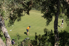 Jugada en el Campeonato Europeo de Golf Universitario. Antequera. Junio de 2019