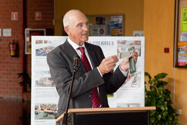 Inauguración de la exposición "40 años de la Biblioteca". Biblioteca General. Abril de 2013