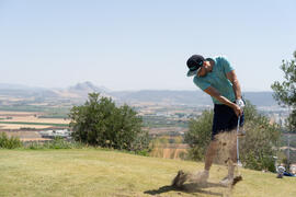 Jugada en el Campeonato Europeo de Golf Universitario. Antequera. Junio de 2019