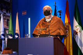 Laudatio de Carlos Camacho Peñalosa. Padrino en la investidura de Felipe Romera como Doctor "Honoris Causa" por la por la Escuela Técnica Superior de Ingeniería de Telecomunicación de la Universidad de Málaga. Paraninfo. Marzo de 2022