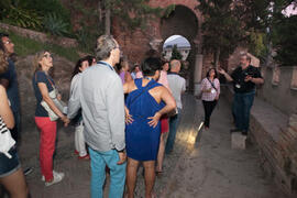 Visita nocturna tematizada a la Alcazaba. Olimpiada Española de Economía, Fase Nacional. Alcazaba de Málaga. Junio de 2015