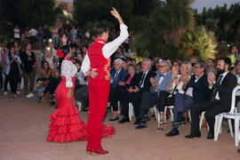 Espectáculo de flamenco. Bienvenida a los alumnos de intercambio internacional de la Universidad de Málaga. Jardín botánico. Octubre de 2016