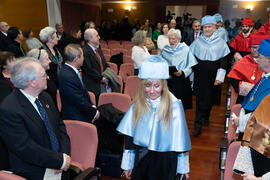 Cortejo previo a la investidura de Miguel Sáenz Sagaseta y Brian Harris como Doctores "Honoris Causa" por la Facultad de Filosofía y Letras de la Universidad de Málaga. Edificio del Rectorado. Febrero de 2020