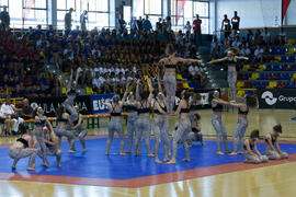 Actuación de "Baruca Acrobática". Ceremonia de inauguración del Campeonato Europeo Universitario de Balonmano. Antequera. Julio de 2017