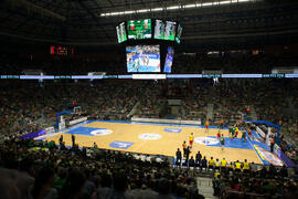 Partido del Unicaja Baloncesto homenaje a la Facultad de Económicas en su 50 Aniversario. Palacio de Deportes José María Martín Carpena. Mayo de 2015