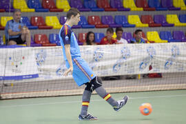 Partido Israel contra España. 14º Campeonato del Mundo Universitario de Fútbol Sala 2014 (FUTSAL). Antequera. Julio de 2014