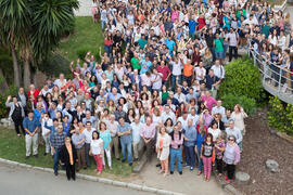 Foto de grupo. Facultad de Ciencias Económicas y Empresariales. Campus de El Ejido. Mayo de 2015