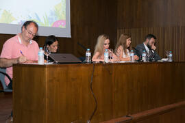 Mesa redonda: "Periodismo deportivo en la actualidad". Curso "Información y Comunicación". Cursos de Verano de la Universidad de Málaga. Ronda. Julio de 2018