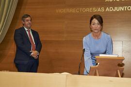 Toma de posesión de María Jesús Martínez Silvente como nueva Vicerrectora Adjunta de Política Social de la Universidad de Málaga. Edificio del Rectorado. Abril de 2024