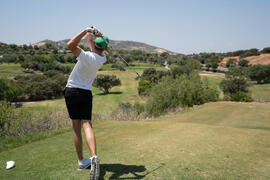 Jugador de la Universidad de Mannheim. Campeonato Europeo de Golf Universitario. Antequera. Junio de 2019
