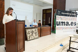 Intervención de Purificación Zayas. Graduación de los alumnos del CIE de la Universidad de Málaga. Centro Internacional de Español. Septiembre de 2014