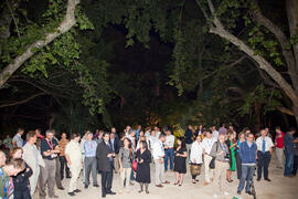 Asistentes al concierto del congreso TERENA Networking Conference 2009. Jardín Botánico-Histórico "La Concepción". Málaga. Junio de 2009
