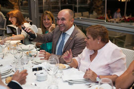 Cena Homenaje a profesores y PAS jubilados de la Facultad de Económicas. Restaurante El Palmeral. Septiembre de 2015