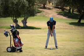 Jugador de la Universidad de Málaga. Campeonato Europeo de Golf Universitario. Antequera. Junio de 2019