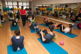 Actividades deportivas. Jornada de Puertas Abiertas de la Universidad de Málaga. Complejo Polideportivo Universitario. Abril de 2016