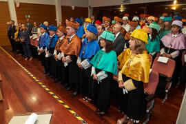Asistentes a la investidura de Jorge Martínez-Vázquez como Doctor "Honoris Causa" por la Universidad de Málaga. Edificio del Rectorado. Julio de 2025